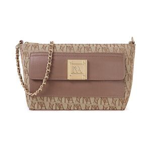 9536 TILLARY Brown Canvas Shoulder Bag